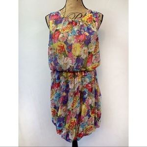 Ark & Co Floral Sleeveless Dress Size Large
